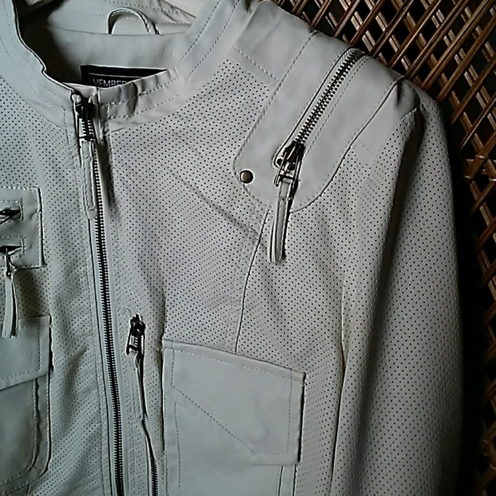 Off White textured  Members Only
